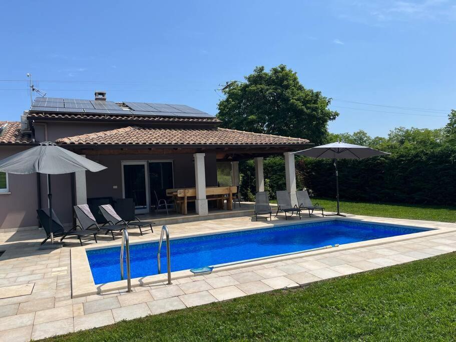 Modern House With Private Pool Villa Žminj Kültér fotó