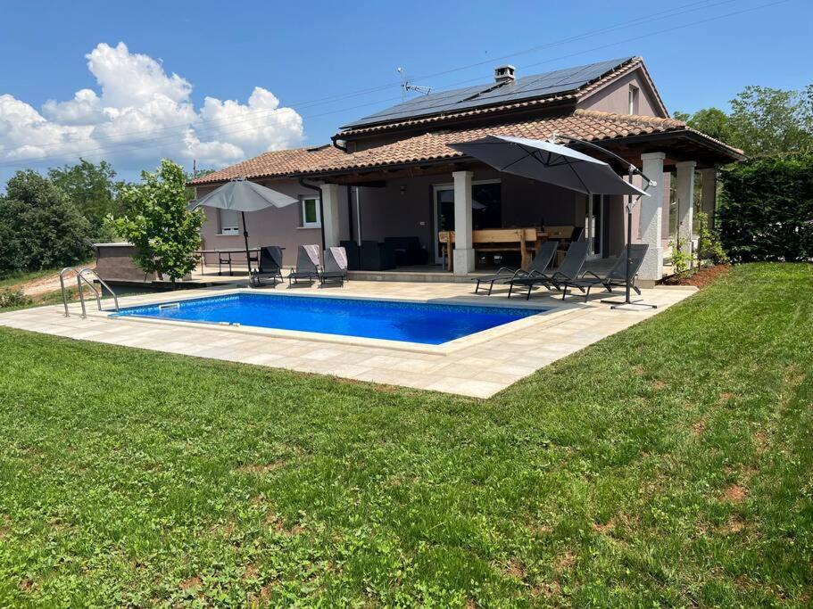 Modern House With Private Pool Villa Žminj Kültér fotó