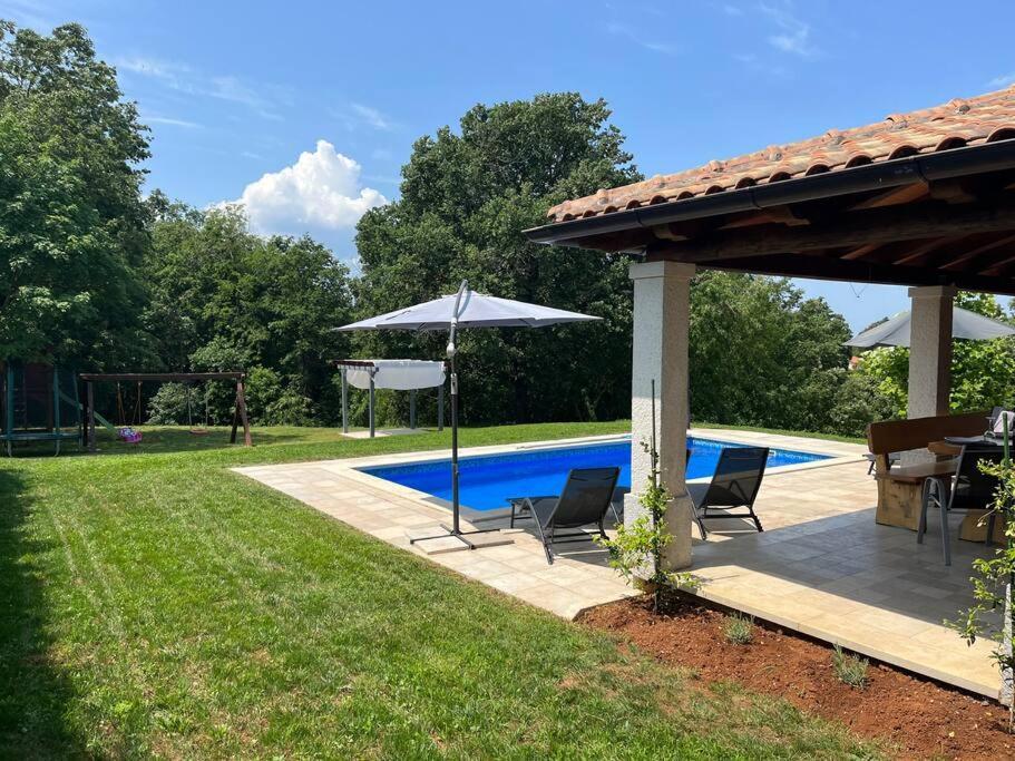 Modern House With Private Pool Villa Žminj Kültér fotó